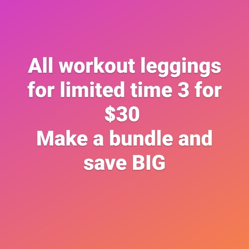 3 for $30 leggings